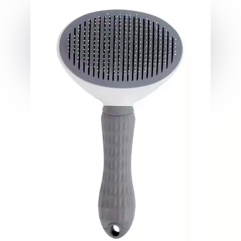 One-Click Cat and Dog Slicker Brush Effortless Deshedding, Reduces Home Fur